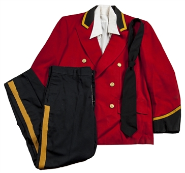 1950s Boston Garden Ushers Complete Uniform (3 Pieces) Plus COA